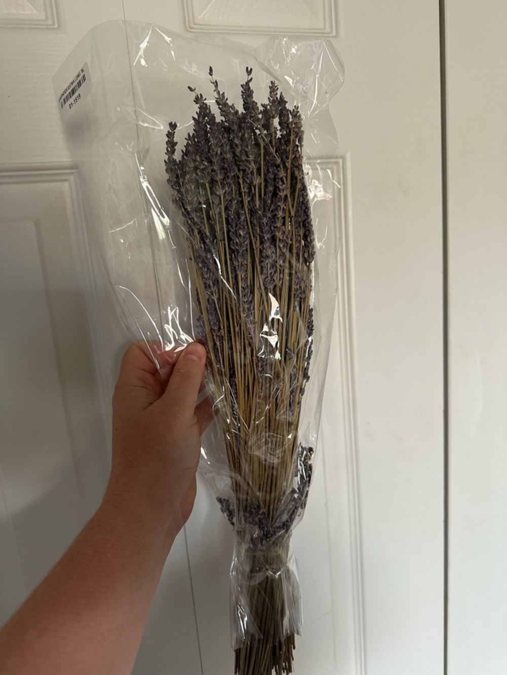 Dried Lavender Bouquet - Natural Purple Stems